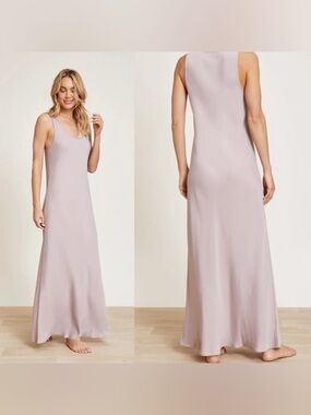 Barefoot Dreams Washed Satin Long Tank Dress sz S